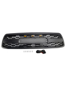 Matte Black Front Bumper Grill Grille Fit Toyota Tundra 2000-2002 W/LED
