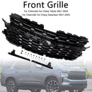 Z71-Look Front Bumper Grille Fit Chevrolet Tahoe/Suburban 2021-2024 Black