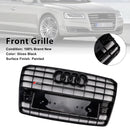 2015-2017 Audi A8 S8 S8 Style Front Bumper Grille Mesh Grill Black