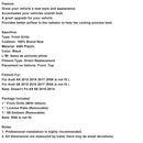 2015-2017 Audi A8 S8 S8 Style Front Bumper Grille Mesh Grill Black