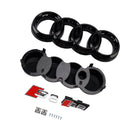 2015-2017 Audi A8 S8 S8 Style Front Bumper Grille Mesh Grill Black