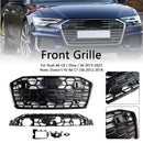 Black Front Bumper Grille Grill 4K0853651T Fit Audi A6 S6 2019-2023