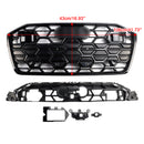 Black Front Bumper Grille Grill 4K0853651T Fit Audi A6 S6 2019-2023