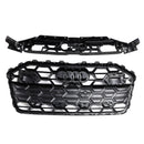 Black Front Bumper Grille Grill 4K0853651T Fit Audi A6 S6 2019-2023