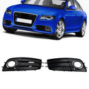 Pair Car Fog Light Grill Cover Left&Right For Audi A4 B8 S-Line S4 2008-2012