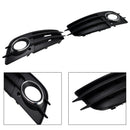 Pair Car Fog Light Grill Cover Left&Right For Audi A4 B8 S-Line S4 2008-2012