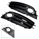 Pair Car Fog Light Grill Cover Left&Right For Audi A4 B8 S-Line S4 2008-2012