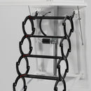 13 Steps Electirc Acctic Ladder Aluminum Folding 12-15ft Remote For Loft Home