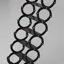 13 Steps Electirc Acctic Ladder Aluminum Folding 12-15ft Remote For Loft Home