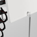 13 Steps Electirc Acctic Ladder Aluminum Folding 12-15ft Remote For Loft Home