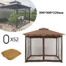 Outdoor Tent Anti-Mosquito Net Four-Corner Garden Courtyard Gazebo Net Cloth