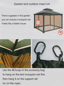 Outdoor Tent Anti-Mosquito Net Four-Corner Garden Courtyard Gazebo Net Cloth