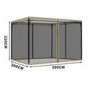 Outdoor Tent Anti-Mosquito Net Four-Corner Garden Courtyard Gazebo Net Cloth