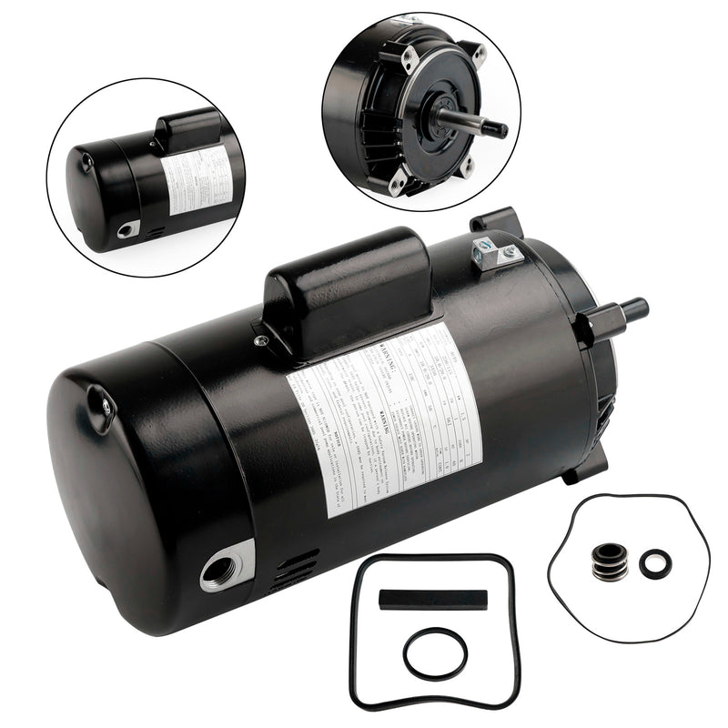 Pool Pump Motor SP2615X20 UST1202 For Hayward Super Pump 2 HP w/GO-KIT-3