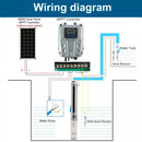 3" 600W Solar Pump Submersible Pump Bore DC 48V Impeller Pump + MPPT Controller