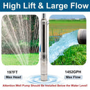 3" 600W Solar Pump Submersible Pump Bore DC 48V Impeller Pump + MPPT Controller