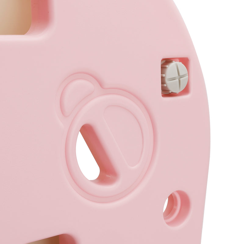 Kids Toy Storage Organizer With 6 Plastic Storage Bins Plastic Toy Rack Pink