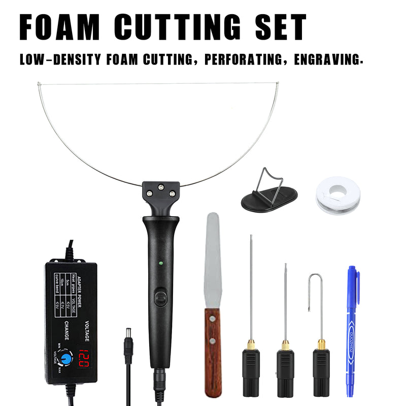 4in1 Foam Cutter Electric Cutting Machine Pen Tools Kit 100-240V With Adaptor