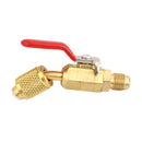 Areyourshop 3Pc Color Coded Shut Valves AC HVAC Refrigeration Charging Hoses For R410A R134A