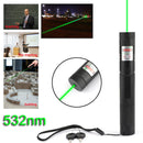 Rechargeable 900Miles Red/Green Laser Pointer Lazer Pen 650nm/532nm Visible Beam
