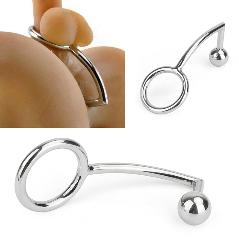 Stainless Steel Play Game & Rings Anal Rope Hook Ball Restraints BDSM