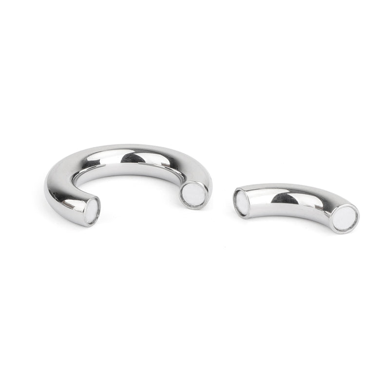 Men Enhancer Ring 30mm Ball Stretcher Magnetic Stainless Steel Weight