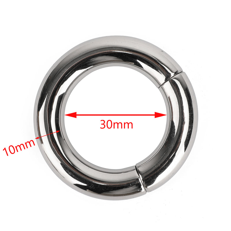 Men Enhancer Ring 30mm Ball Stretcher Magnetic Stainless Steel Weight