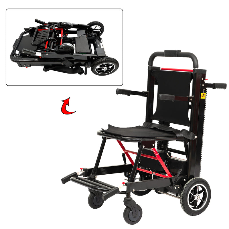 Large Wheel Motorized Climbing Wheelchair Stair Lifting Chair Elevator Disabled