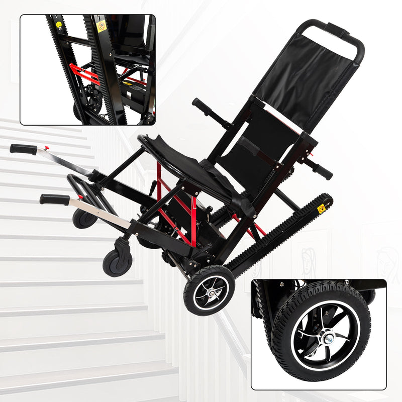 Large Wheel Motorized Climbing Wheelchair Stair Lifting Chair Elevator Disabled Generic