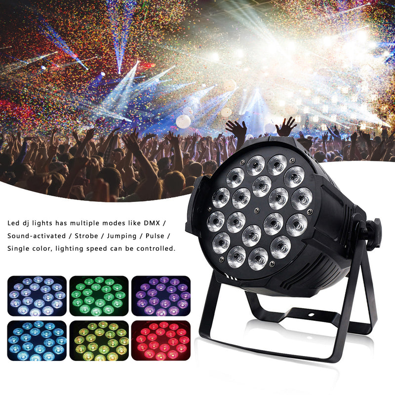 DJ Disco Show 200W 18LED Stage Lights RGBW DMX Color Change Par Light Party