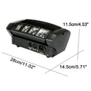 Disco Party DJ Lighting 80W 8LED RGBW Spider Moving Head Stage Lighting Beam DMX