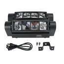 Disco Party DJ Lighting 80W 8LED RGBW Spider Moving Head Stage Lighting Beam DMX