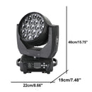 2PCS DMX 19x15W RGBW 4in1 LED Wash Zoom Moving Head Beam Light DJ Party Stage Light