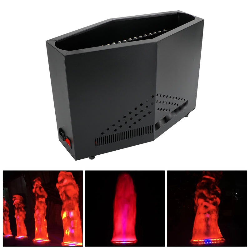 DJ Party Halloween 36 LED Red+Blue Flame Fire Light Stage Simulated Decor Lamp