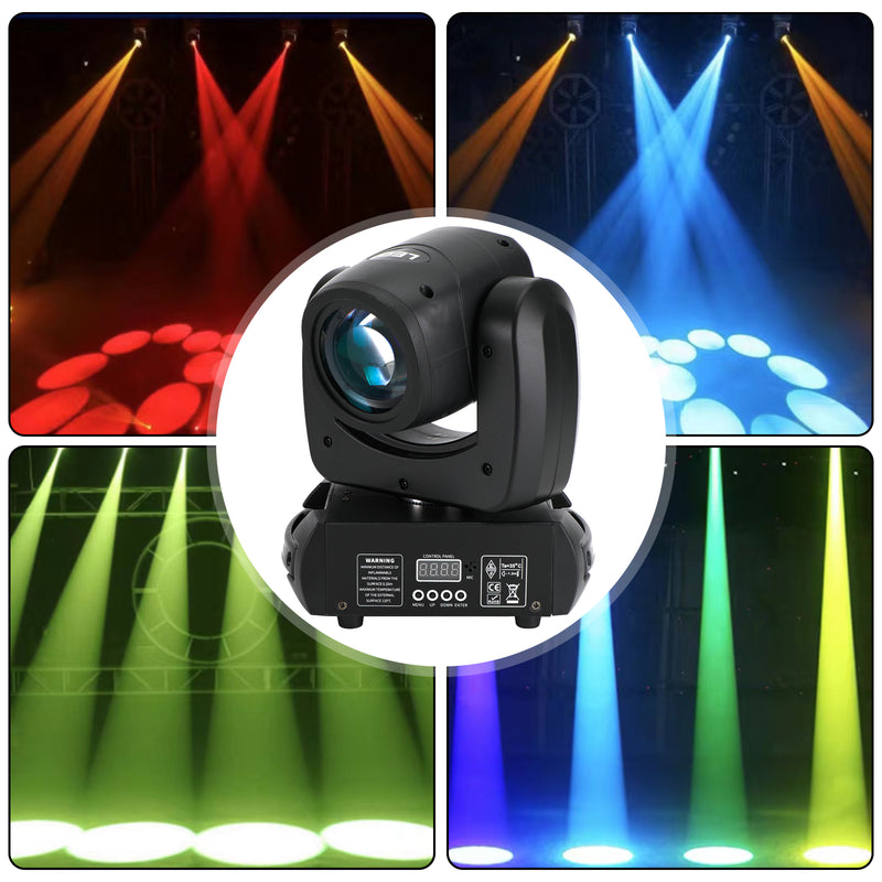 Party Disco DJ Light 100W 8Prism LED Beam Gobo Moving Head Stage Lighting DMX