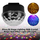 Disco DJ Stage Lighting RGB Crystal Magic Ball Effect Light  LED Light US Plug