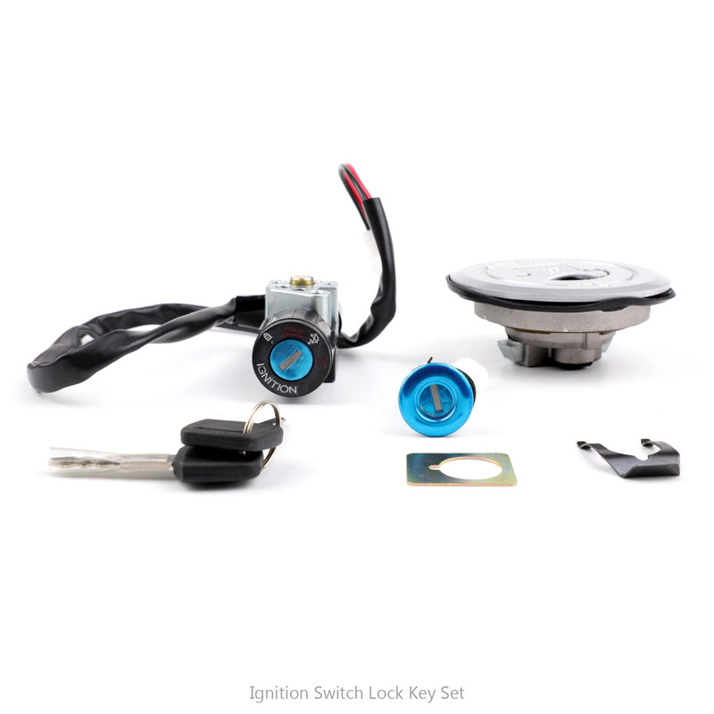 Ignition Switch Fuel Gas Cap Seat Lock Key Set For Honda CBR125R 04-10 CBR125RS Generic