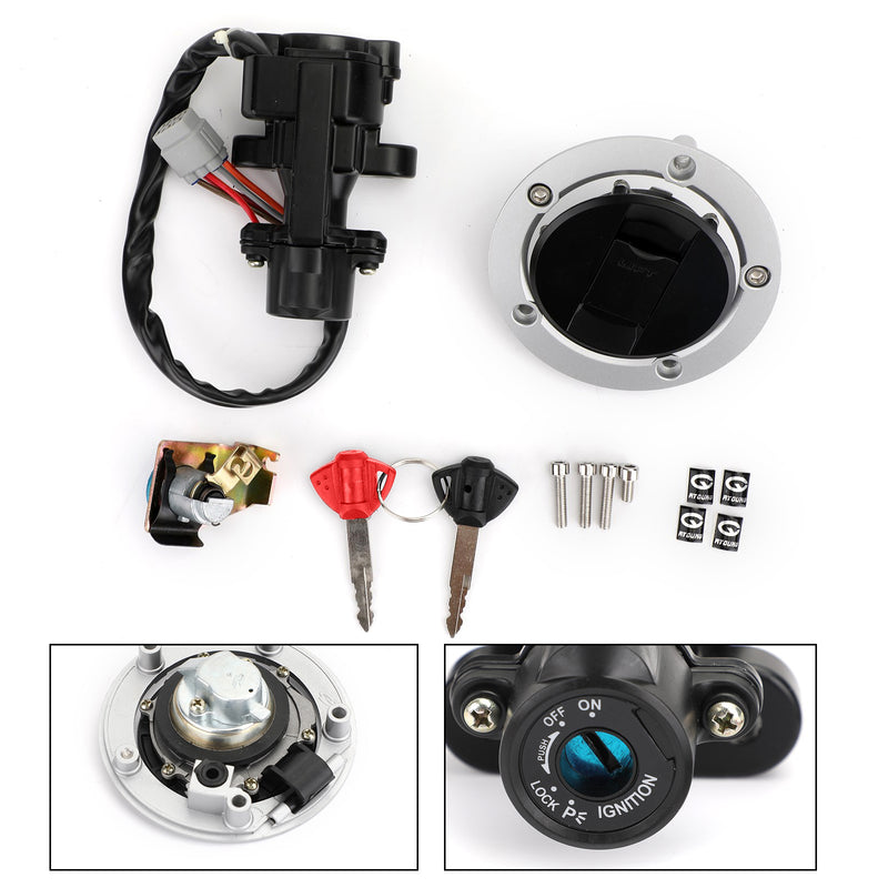 Ignition Switch Fuel Gas Cap Seat Lock Keys For Suzuki GSXR 600 750 1000 05-18 Generic