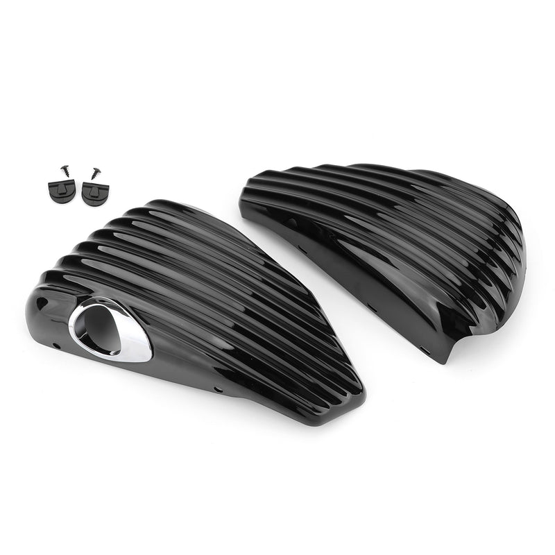 1 Pair Battery Side Cover For Sportster 2004-2013 XL883 XL1200 1200 883 48 72 Generic