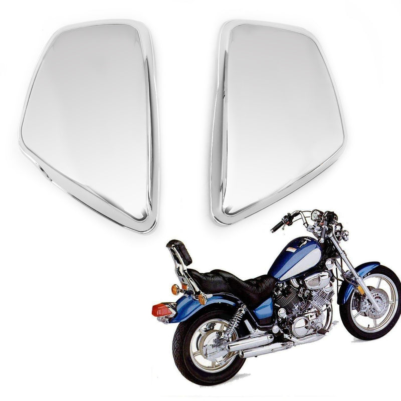 Areyourshop Battery Side Cover Fit for Yamaha 1984-up XV 700 750 1000 1100 Virago Left&Right