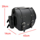 Pu Side Tool Saddlebag Quick Release Luggage Thicken Pu Black For Scooter Motor