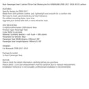 Thicken Rear Seat Passenger Cushion Flat Black For Kawasaki Z900 2017-2023 2022