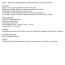 43mm - 50mm Fork Headlight Mount Bracket Motorcycle Head Lamp Holder Adapter Generic