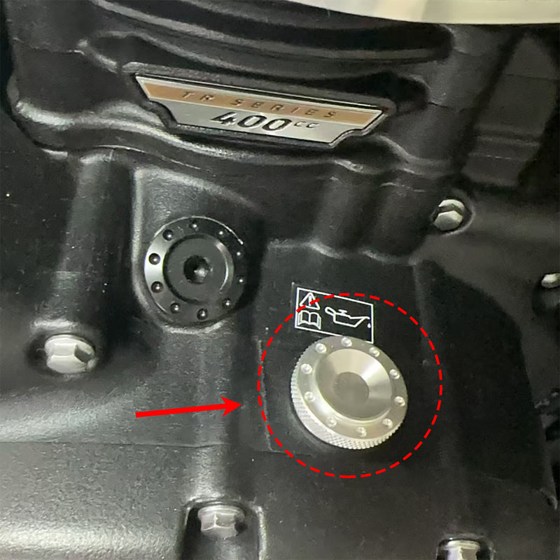 Engine oil inspection cap plug For Scrambler 400X Speed 400 2023-2025
