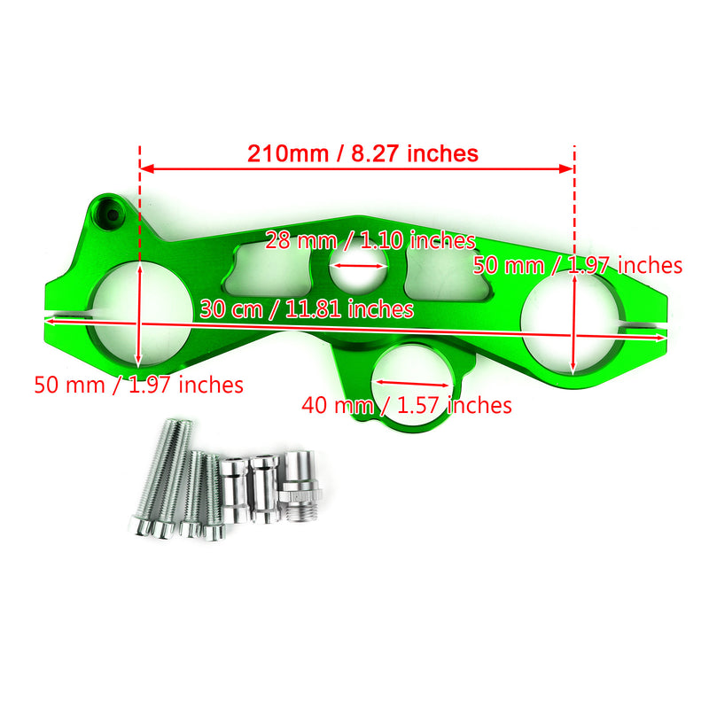 Lowering Triple Tree Front End Upper Top Clamp for Kawasaki Ninja ZX6R 09-12 Generic