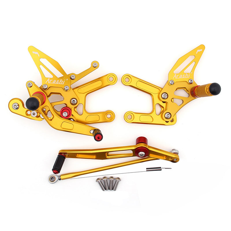 Rearset Rear set Footpegs Adjustable For Yamaha YZF 600 R6 2006-2011 Generic