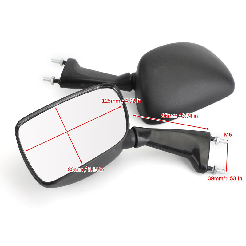 Rearview Side Mirrors Fit for Yamaha TZR250 3XV V2 FZR250R FZR400 FZR600RR 90-95 Generic