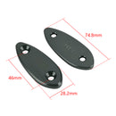 CNC Black Mirror Block Off Plates For Kawasaki Ninja 250 / 300 / 400 / 650 13-22