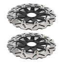 Pair Front Brake Disc Rotor For Kawasaki ZX-12R ZX1200 Ninja ZX12R 2004-2006