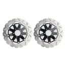 Pair Front Brake Disc Rotor For Kawasaki ZX-12R ZX1200 Ninja ZX12R 2004-2006